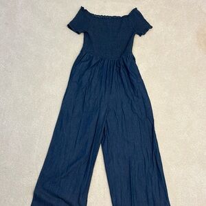 Blue Rain Denim Jumpsuit